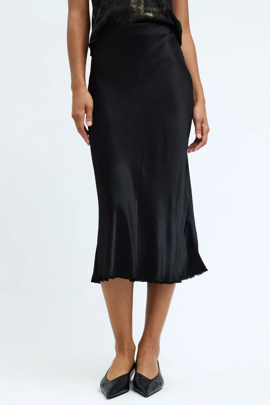 Tinsley Bias Skirt in Black