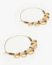 Load image into Gallery viewer, Adriel Large Hoops Khaki
