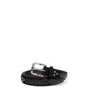 Load image into Gallery viewer, Gaucho Belt in Noir Split Suede
