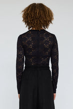 Load image into Gallery viewer, Elise Lace Tee in Black
