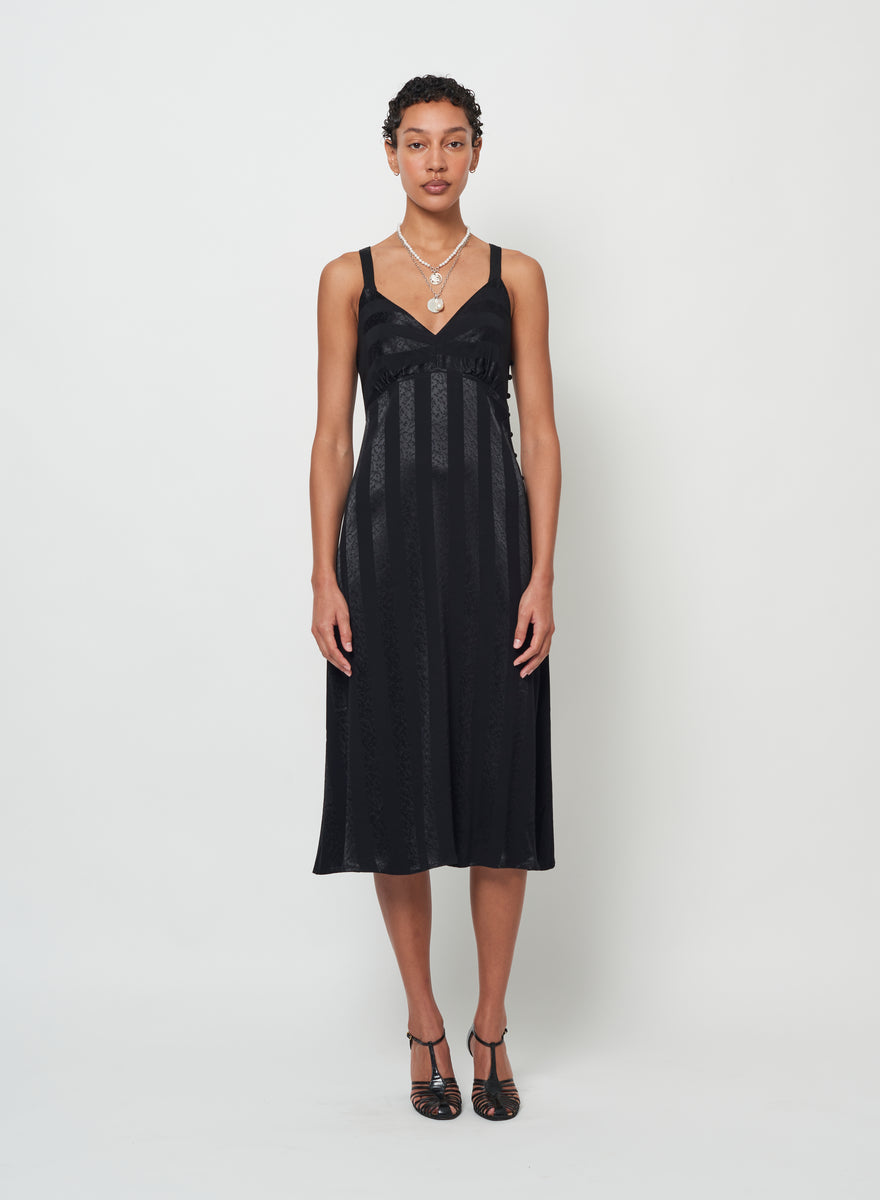 Raquel Allegra Mona Midi Dress in Black – Tribeca Brighton