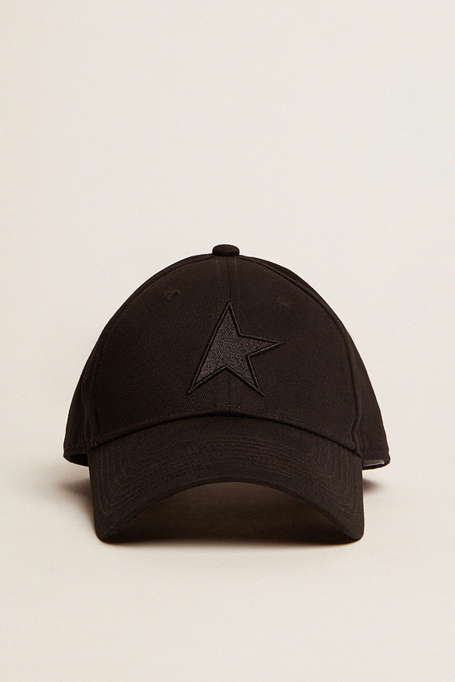 Star Baseball Hat in Black