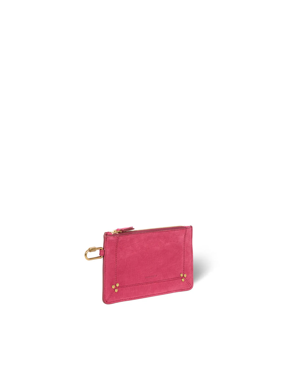 Jerome Dreyfuss Popoche S Clutch Bag in Imprime Croco Framboise ...