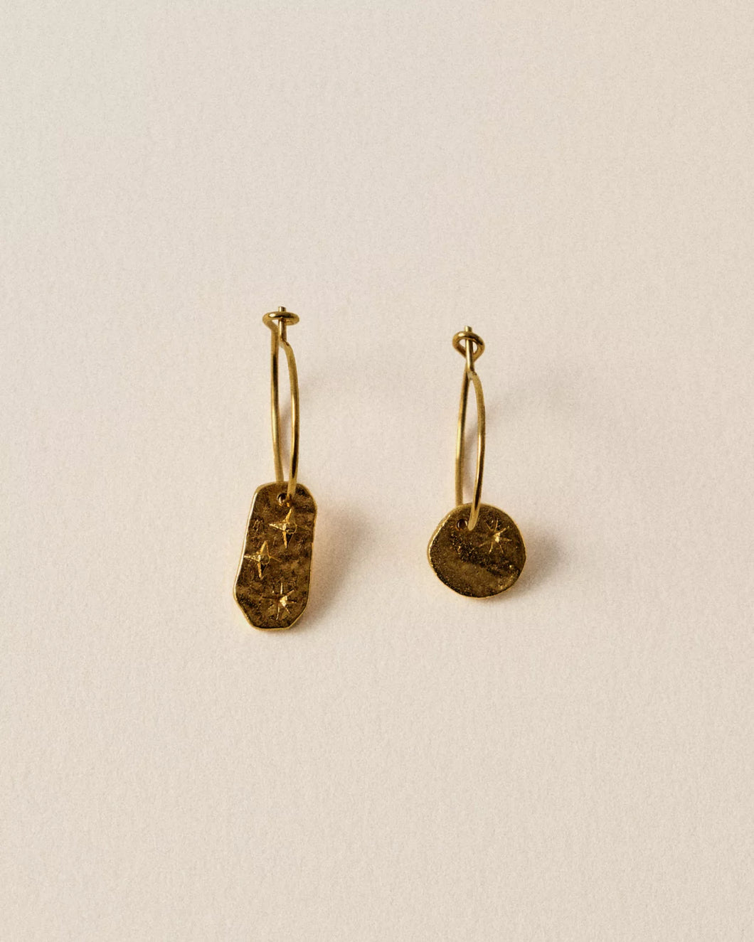 Soren Earrings Gold Brass