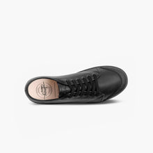 Load image into Gallery viewer, Low Top Leather Trainers in Black
