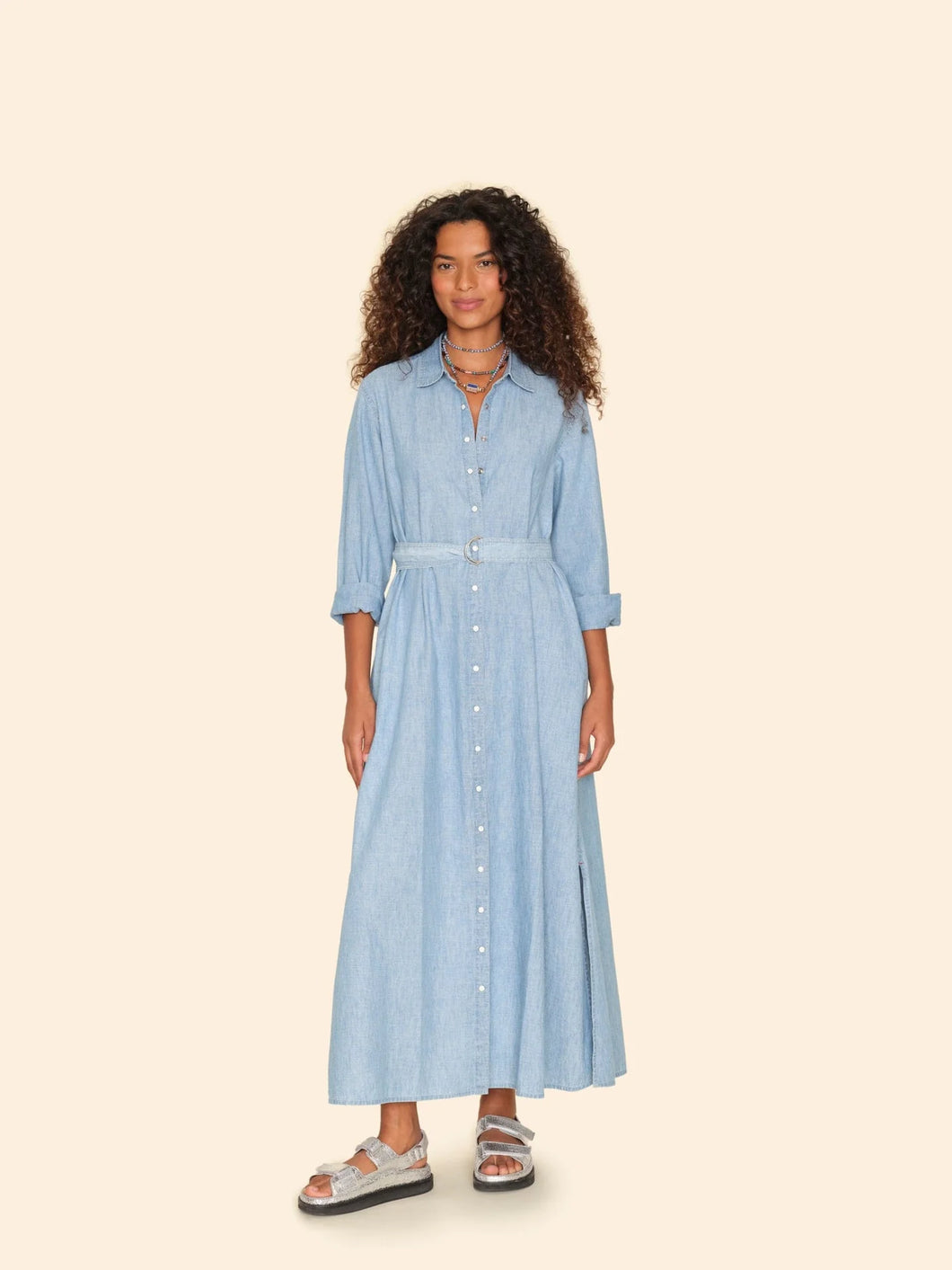 Bowen Dress in Dusty Blue