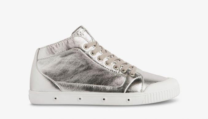 Silver high top trainers online