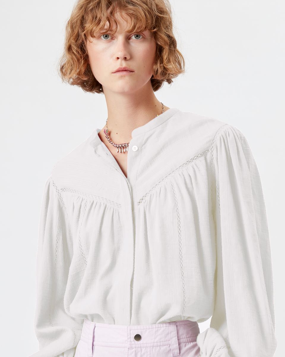 Isabel Marant Leonard Top in White – Tribeca Brighton