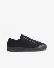 Load image into Gallery viewer, Low Top Heavy Twill Trainers in Black
